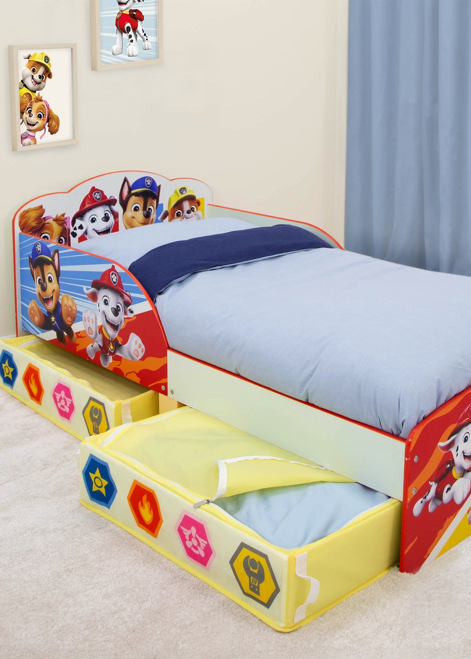 Paw Patrol Badges Toddler Bed with Storage