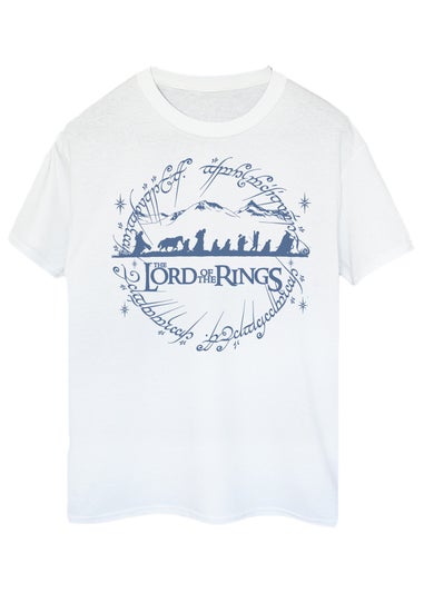 Lord Of The Rings Circle White Graphic T-Shirt