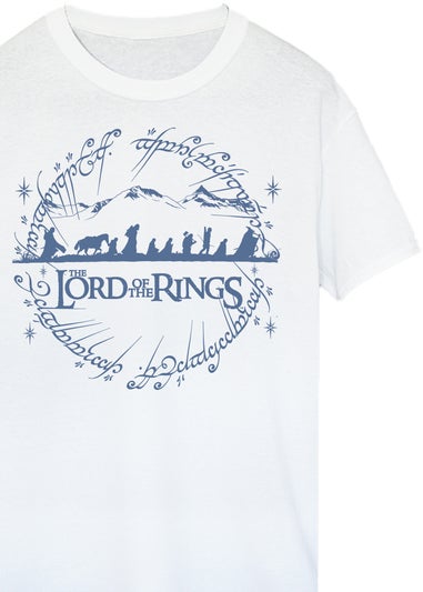 Lord Of The Rings Circle White Graphic T-Shirt