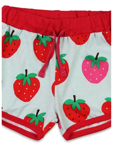 Toby Tiger Organic Red Strawberry Print Running Shorts (6 months - 6 years)