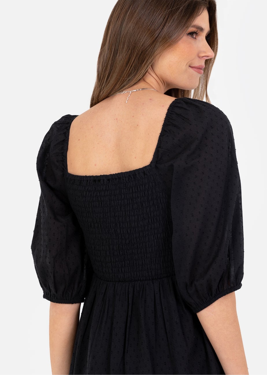 Lovedrobe Black Square Neck Mini Dress