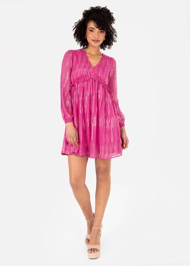 Lovedrobe Pink Mini Dress with Side Ties