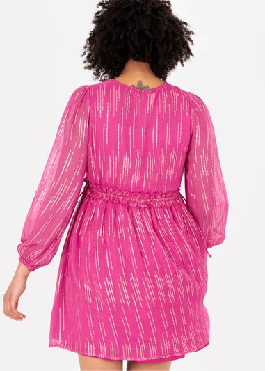 Lovedrobe Pink Mini Dress with Side Ties