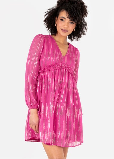 Lovedrobe Pink Mini Dress with Side Ties