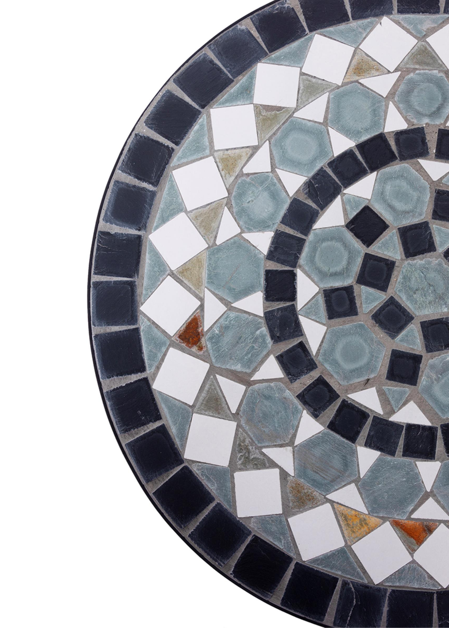 Charles Bentley 3 Piece Wrought Iron Mosaic Bistro Set (2 Seater)