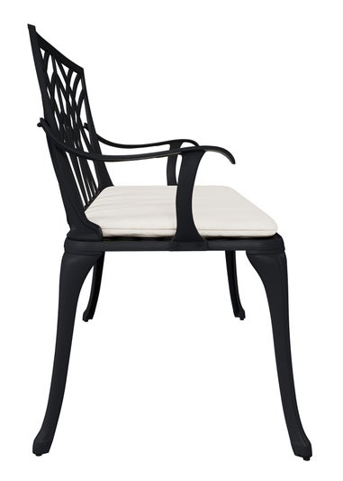 Charles Bentley 2 Seater Metal Cast Aluminium Garden Patio Bench