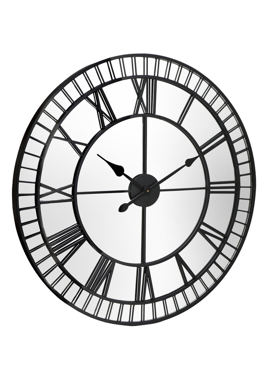 Charles Bentley Buttermere Indoor Outdoor Mirrored Skeleton Wall Clock