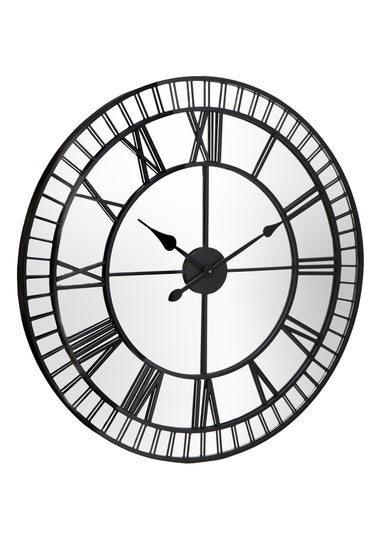 Charles Bentley Buttermere Indoor Outdoor Mirrored Skeleton Wall Clock