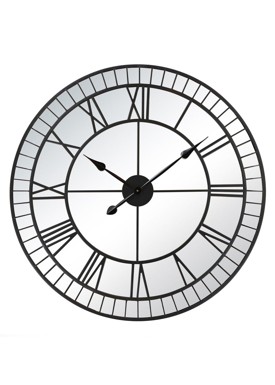 Charles Bentley Buttermere Indoor Outdoor Mirrored Skeleton Wall Clock