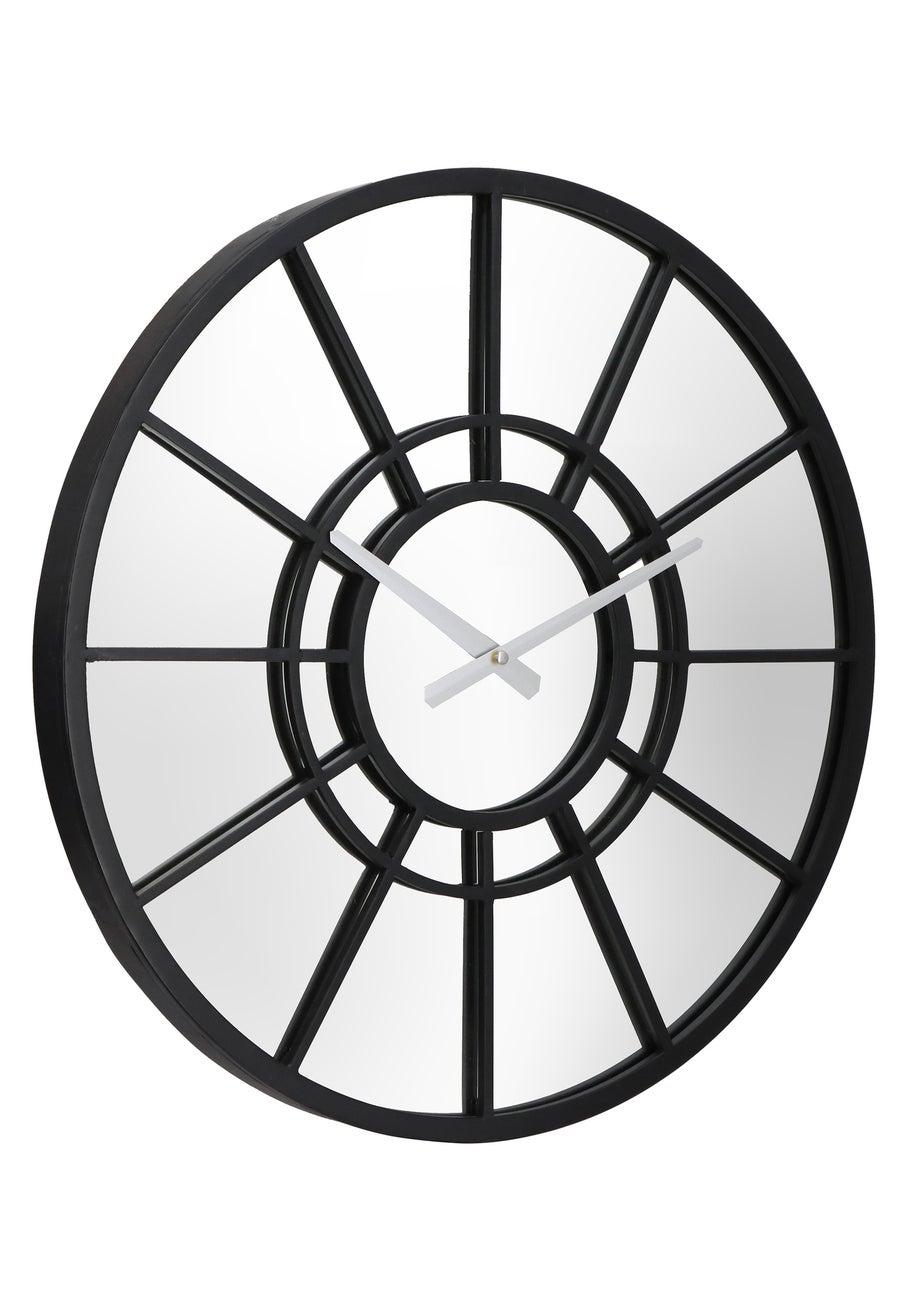 Charles Bentley Buttermere Indoor Outdoor Mirrored Skeleton Wall Clock