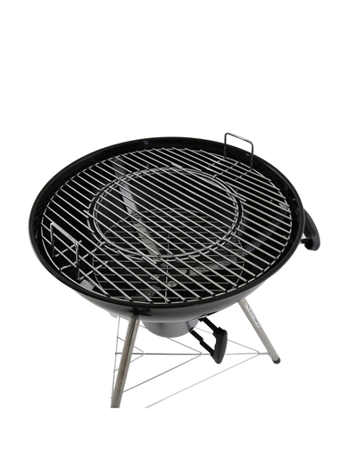 Charles Bentley Premium Charcoal Kettle BBQ Enamel Coated Steel Black