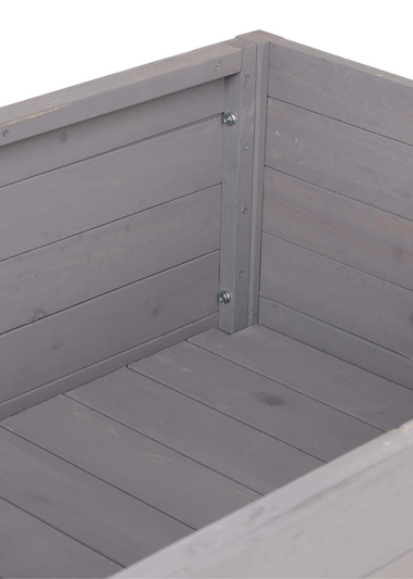 Charles Bentley Wooden Planter Raised Box with Shelf Herb Plant Box