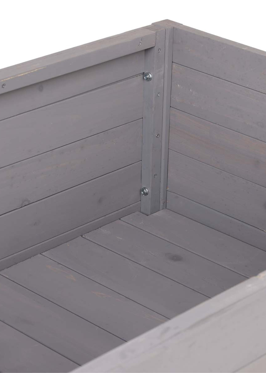 Charles Bentley Wooden Planter Raised Box with Shelf Herb Plant Box