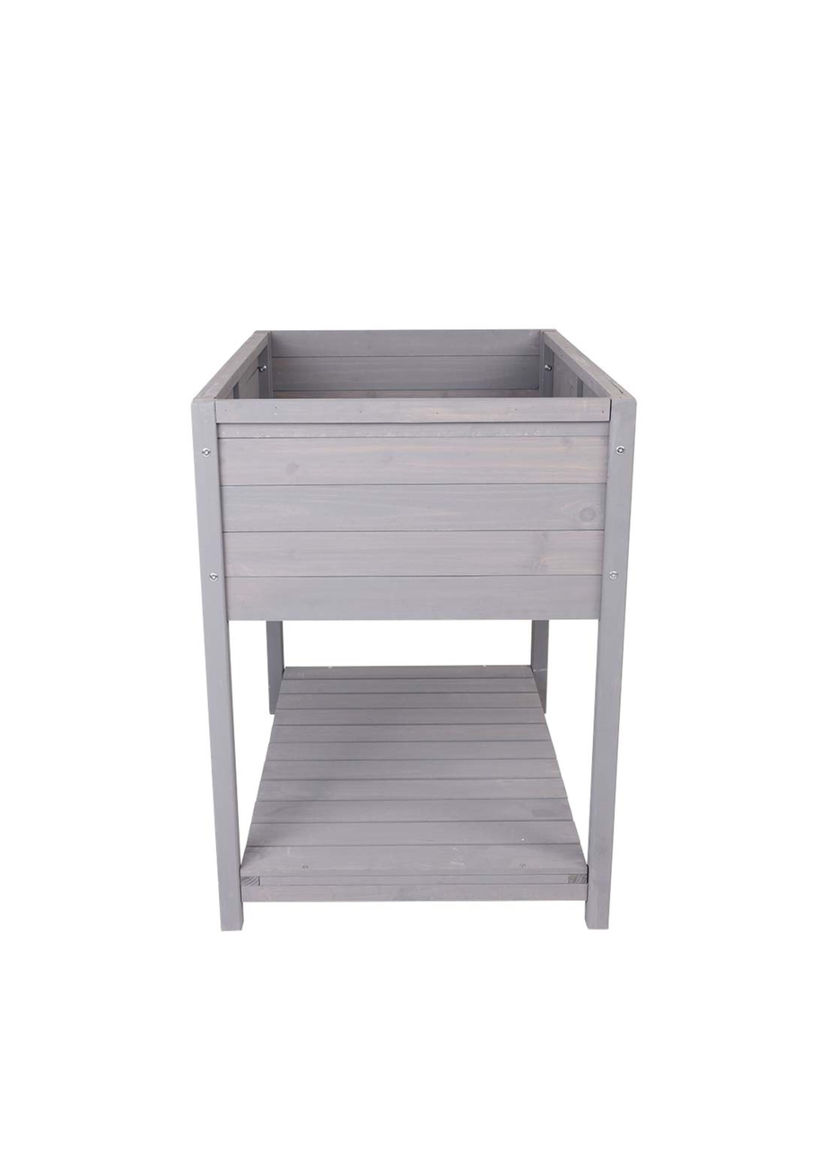 Charles Bentley Wooden Planter Raised Box with Shelf Herb Plant Box