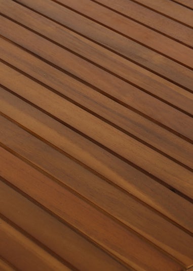 Charles Bentley FSC Acacia Hardwood Rectangular Folding Table (H74cm x W120cm x D70cm)