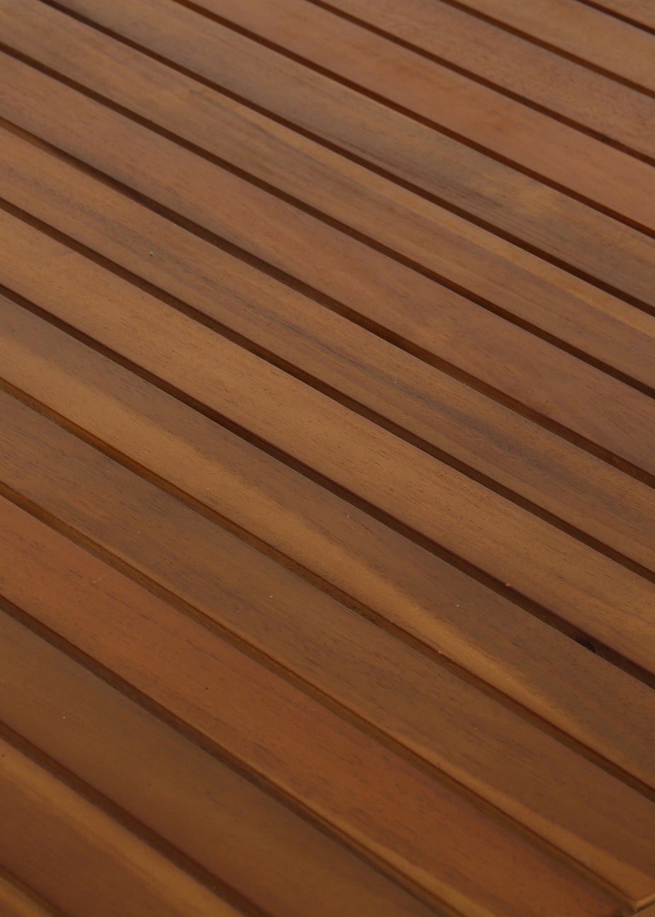 Charles Bentley FSC Acacia Hardwood Rectangular Folding Table (H74cm x W120cm x D70cm)