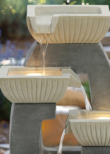 Charles Bentley Elbe Cascading Water Feature (H65cm x W38cm x D26.5cm)