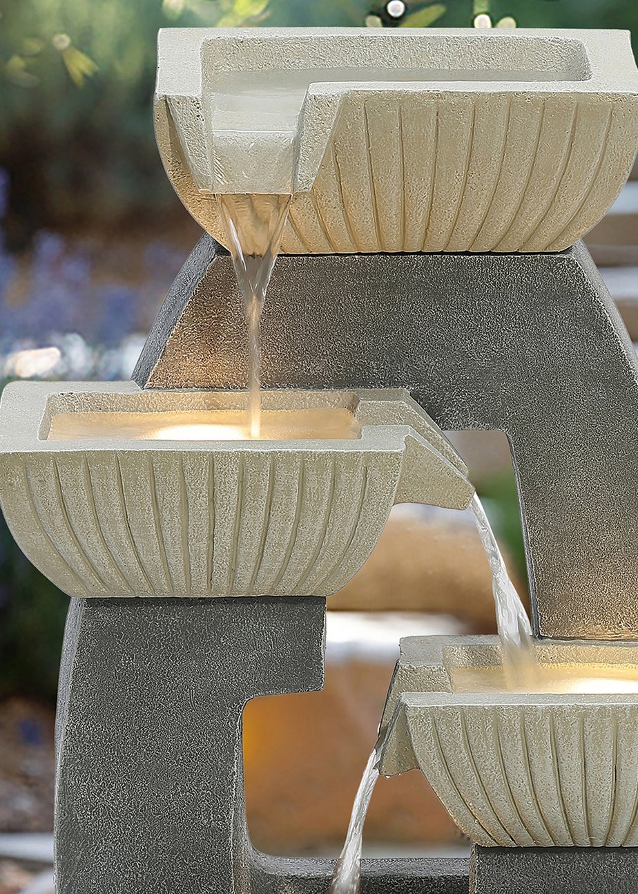 Charles Bentley Elbe Cascading Water Feature (H65cm x W38cm x D26.5cm)
