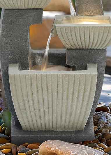 Charles Bentley Elbe Cascading Water Feature (H65cm x W38cm x D26.5cm)