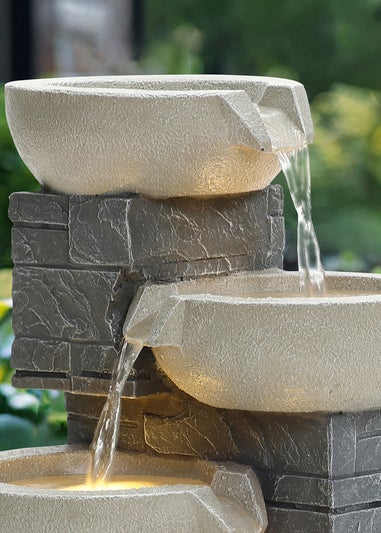 Charles Bentley Rhine Cascading Water Feature (H55.5cm x W37cm x D31cm)
