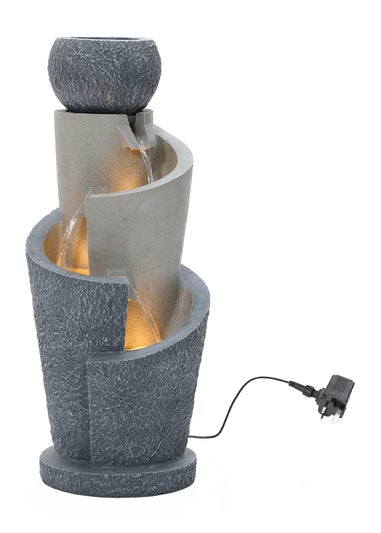 Charles Bentley Seine Cascading Water Feature (H66.5cm x W28cm x D28cm)