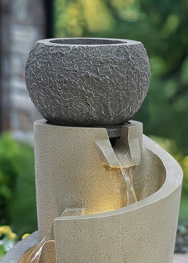 Charles Bentley Seine Cascading Water Feature (H66.5cm x W28cm x D28cm)