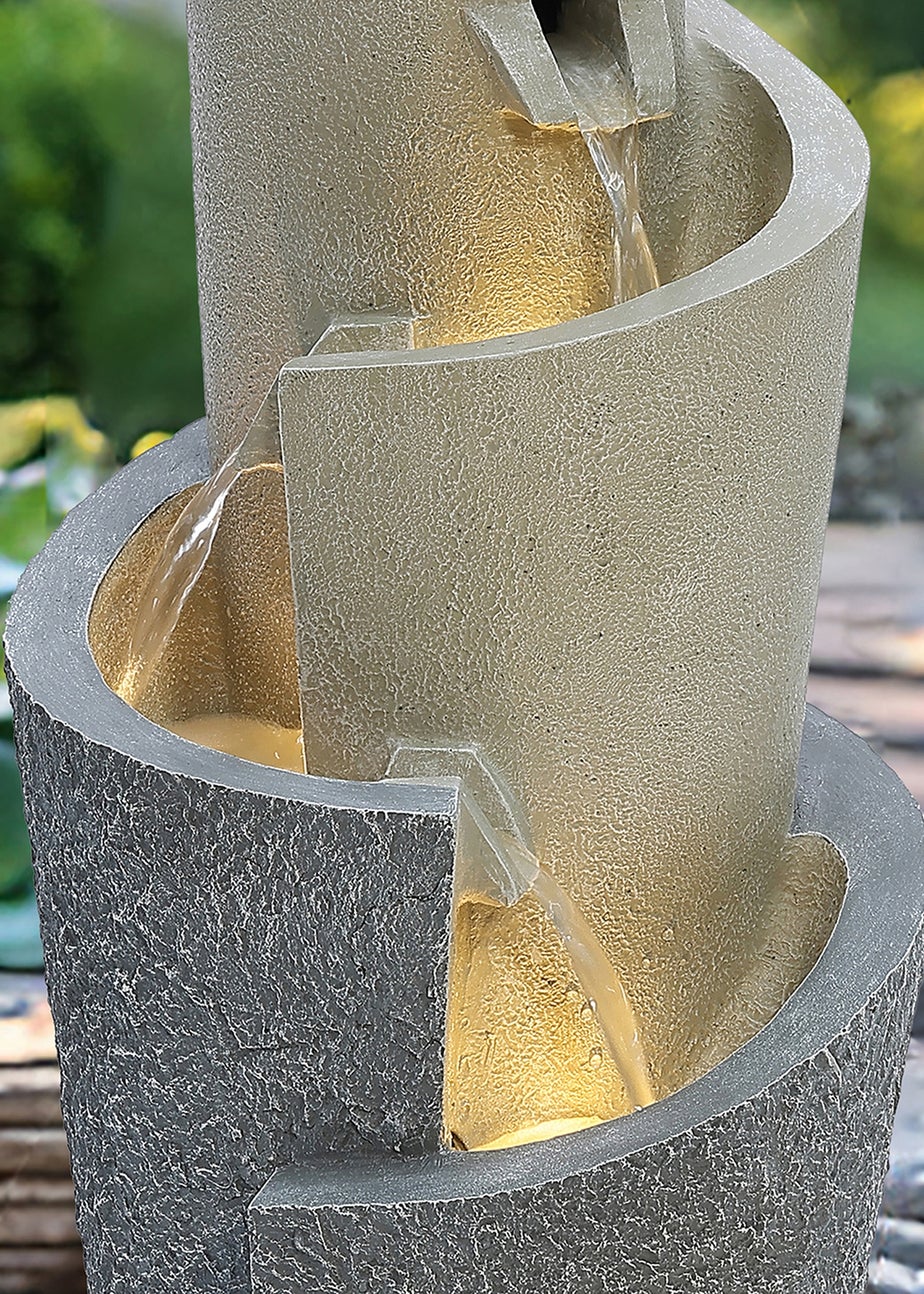 Charles Bentley Seine Cascading Water Feature (H66.5cm x W28cm x D28cm)