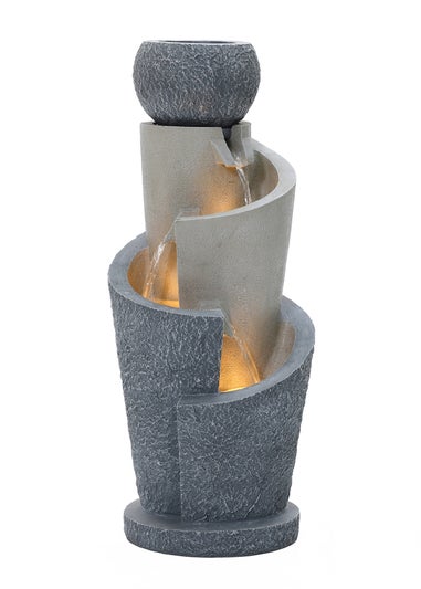 Charles Bentley Seine Cascading Water Feature (H66.5cm x W28cm x D28cm)