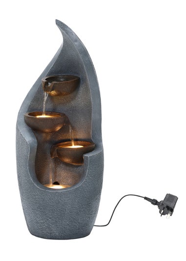 Charles Bentley Tiber Cascading Water Feature (H67cm x W27.5cm x D27cm)