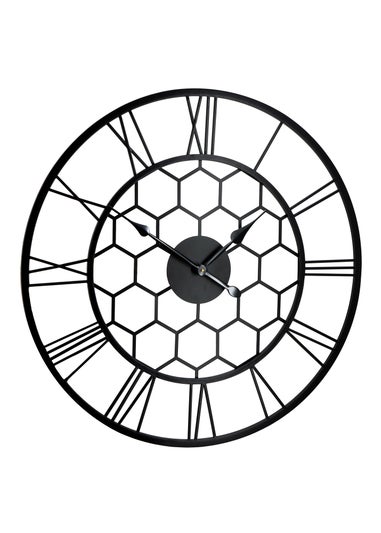 Charles Bentley Stanwick Indoor Outdoor Round Skeleton Wall Clock (Dia. 90cm)