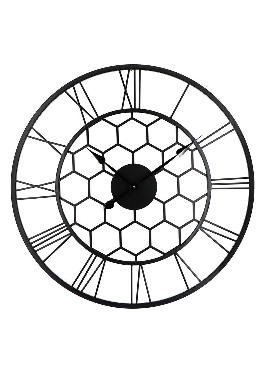 Charles Bentley Stanwick Indoor Outdoor Round Skeleton Wall Clock (Dia. 90cm)