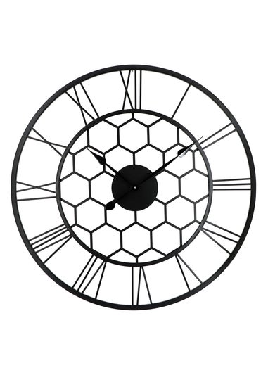 Charles Bentley Stanwick Indoor Outdoor Round Skeleton Wall Clock (Dia. 90cm)