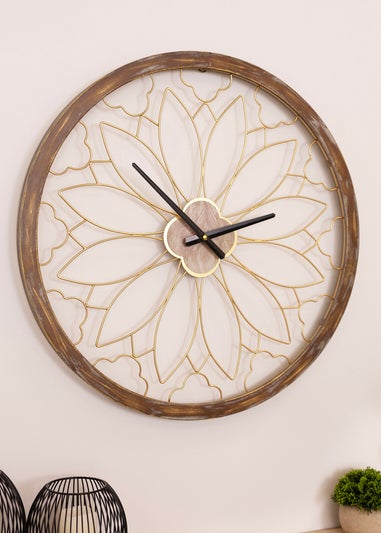 Charles Bentley Ullswater Indoor Outdoor Round Skeleton Wall Clock (Dia. 60cm)