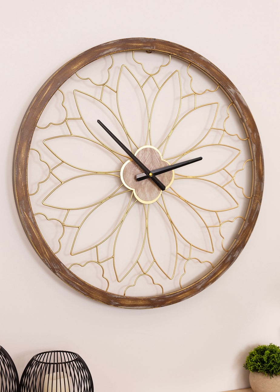 Charles Bentley Ullswater Indoor Outdoor Round Skeleton Wall Clock (Dia. 60cm)