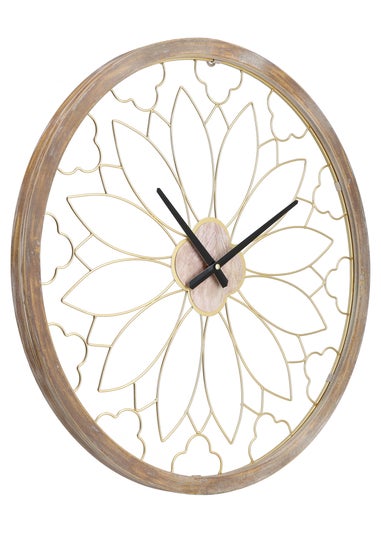 Charles Bentley Ullswater Indoor Outdoor Round Skeleton Wall Clock (Dia. 60cm)