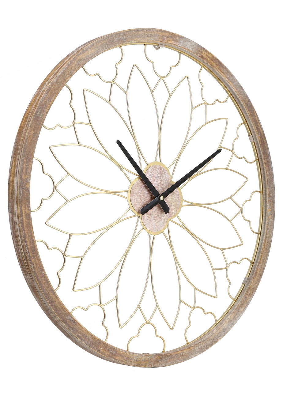 Charles Bentley Ullswater Indoor Outdoor Round Skeleton Wall Clock (Dia. 60cm)