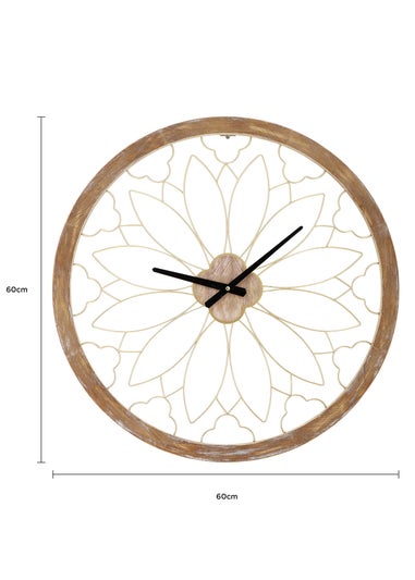 Charles Bentley Ullswater Indoor Outdoor Round Skeleton Wall Clock (Dia. 60cm)