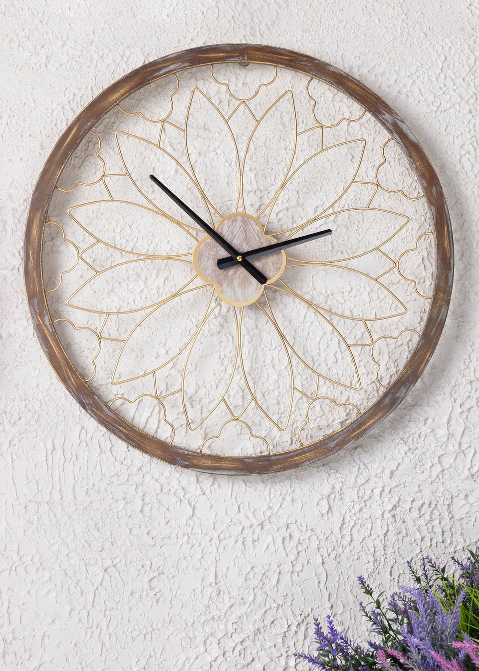 Charles Bentley Ullswater Indoor Outdoor Round Skeleton Wall Clock (Dia. 60cm)