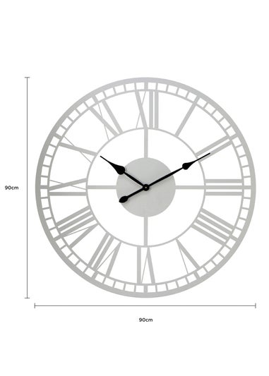 Charles Bentley Malham Indoor Outdoor Round Skeleton Wall Clock (Dia. 90cm)