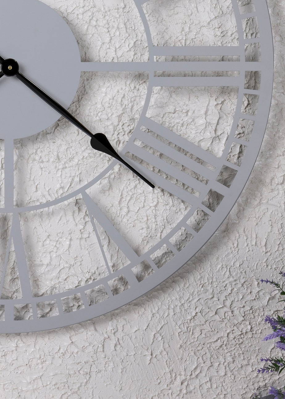 Charles Bentley Malham Indoor Outdoor Round Skeleton Wall Clock (Dia. 90cm)