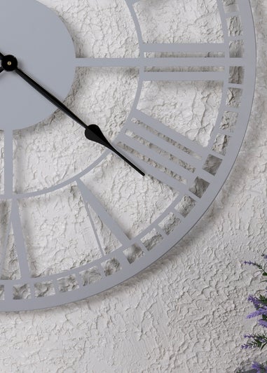 Charles Bentley Malham Indoor Outdoor Round Skeleton Wall Clock (Dia. 90cm)