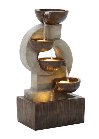 Charles Bentley Nile Cascading Water Feature (H59.5cm x W31cm x D25cm)