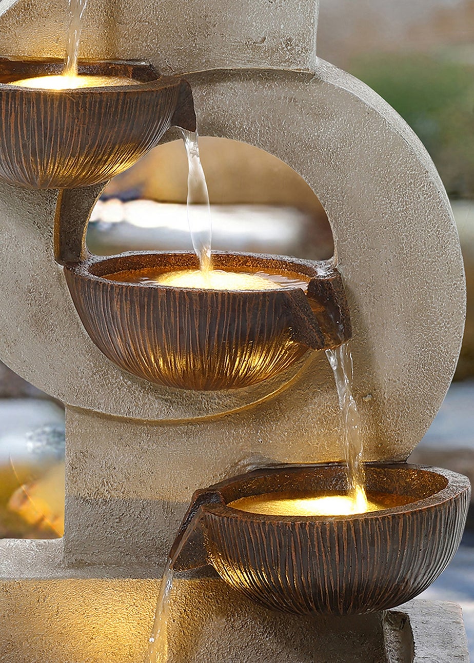 Charles Bentley Nile Cascading Water Feature (H59.5cm x W31cm x D25cm)