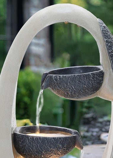 Charles Bentley Loire Cascading Water Feature (H59.5cm x W30cm x D23.5cm)
