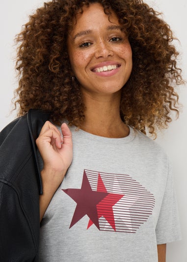 Grey Star Graphic T-Shirt
