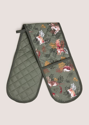 Green Woodland Animal Gloves