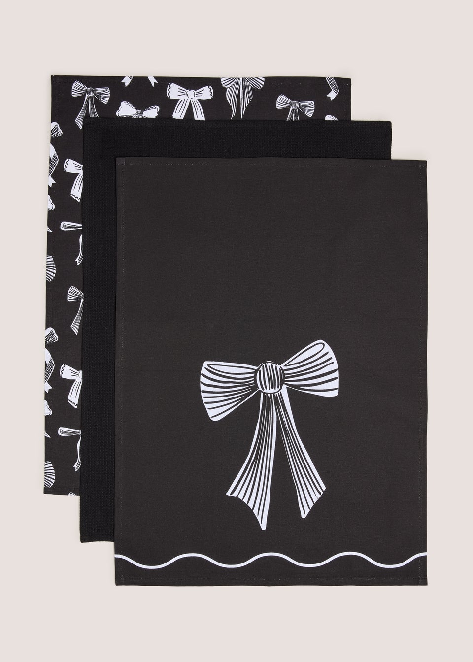 Black Bow Tea Towels
