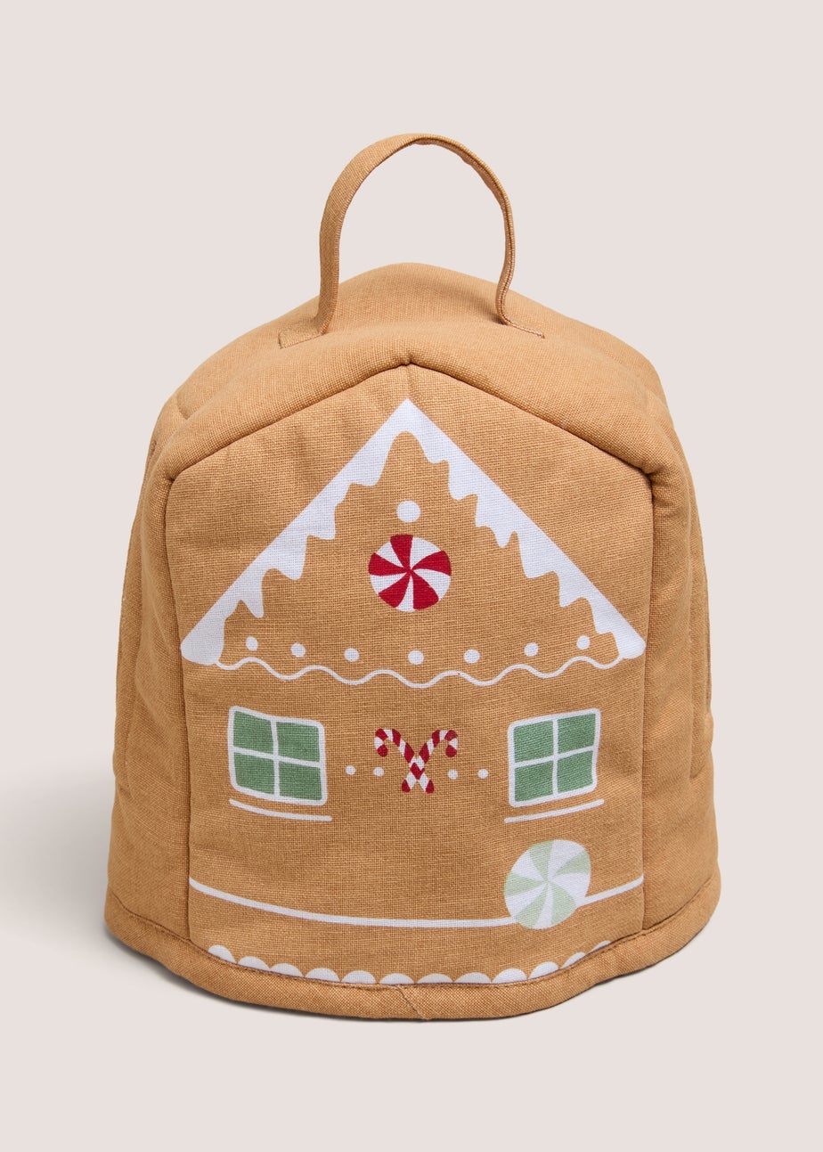 Beige Gingerbread Tea Pot Cover