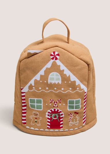 Beige Gingerbread Tea Pot Cover