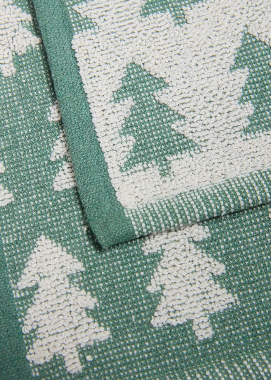 Green Christmas Tree Tea Towels